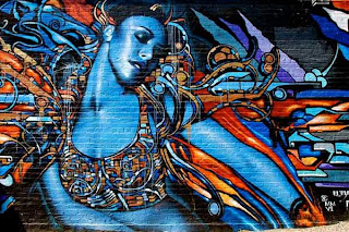 Woman Street Graffiti