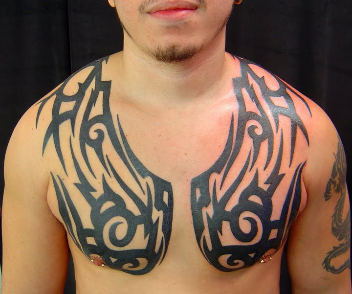 DESIGN TATTOO MODERN: Tribal Chest Tattoo Ideas " Tattoo For Men