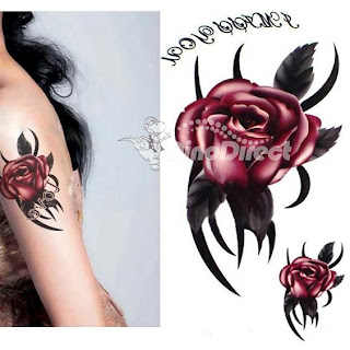temporary flower tattoos ideas for girls