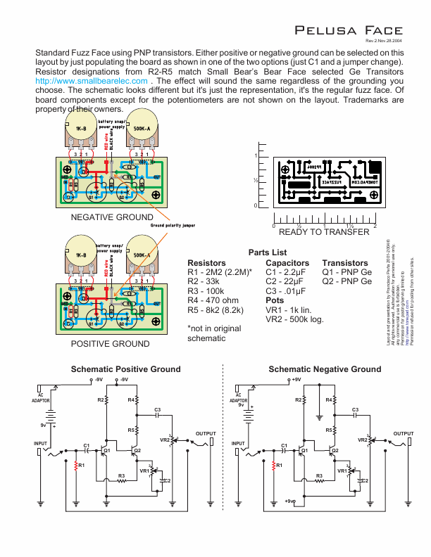construye tus pedales: Fuzz Face
