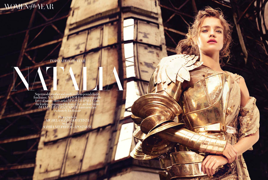C-B´logs.D.: Natalia Vodianova para la revista: Harpers Bazaar UK
