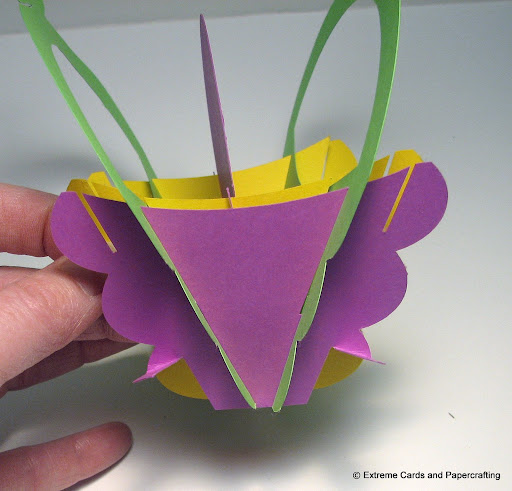 tulip sliceform basket assembly