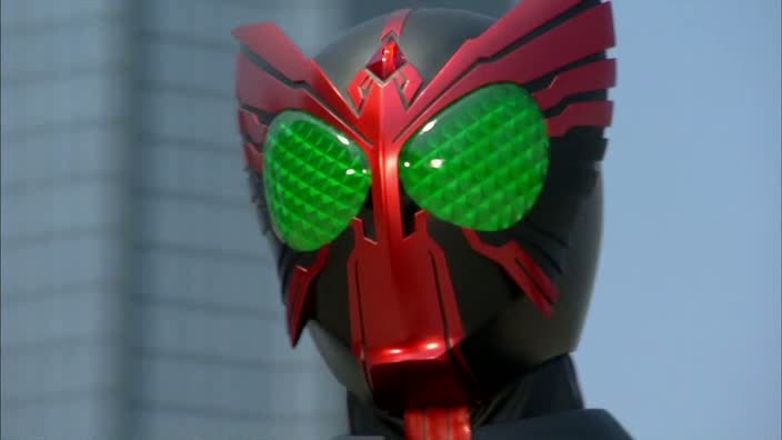 well the first episode of the new kamen rider series kamen rider ooo ...