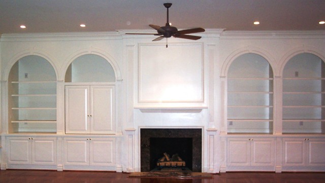 Painted Radius Built-Ins