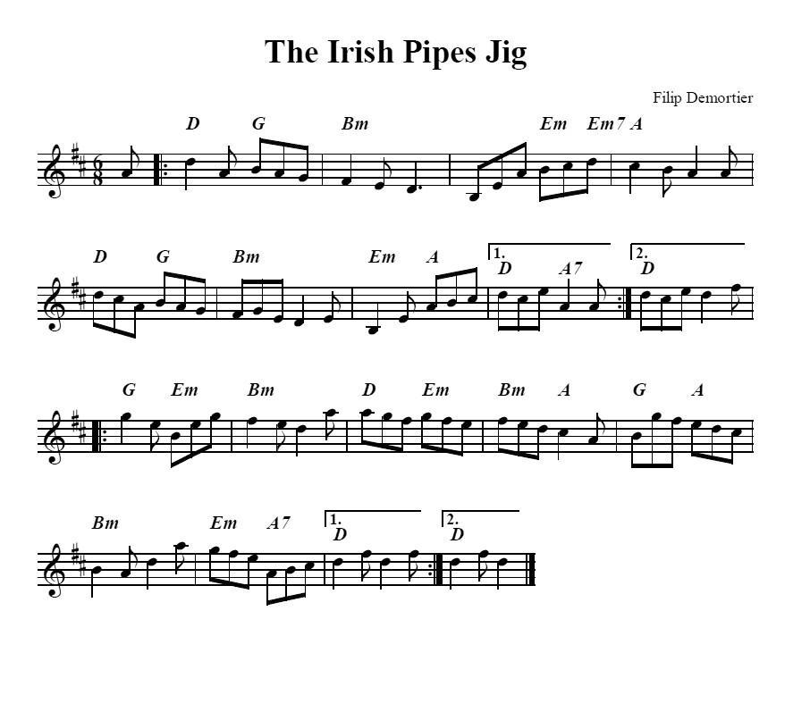 Bouzouki GDAE The Irish Pipes Jig