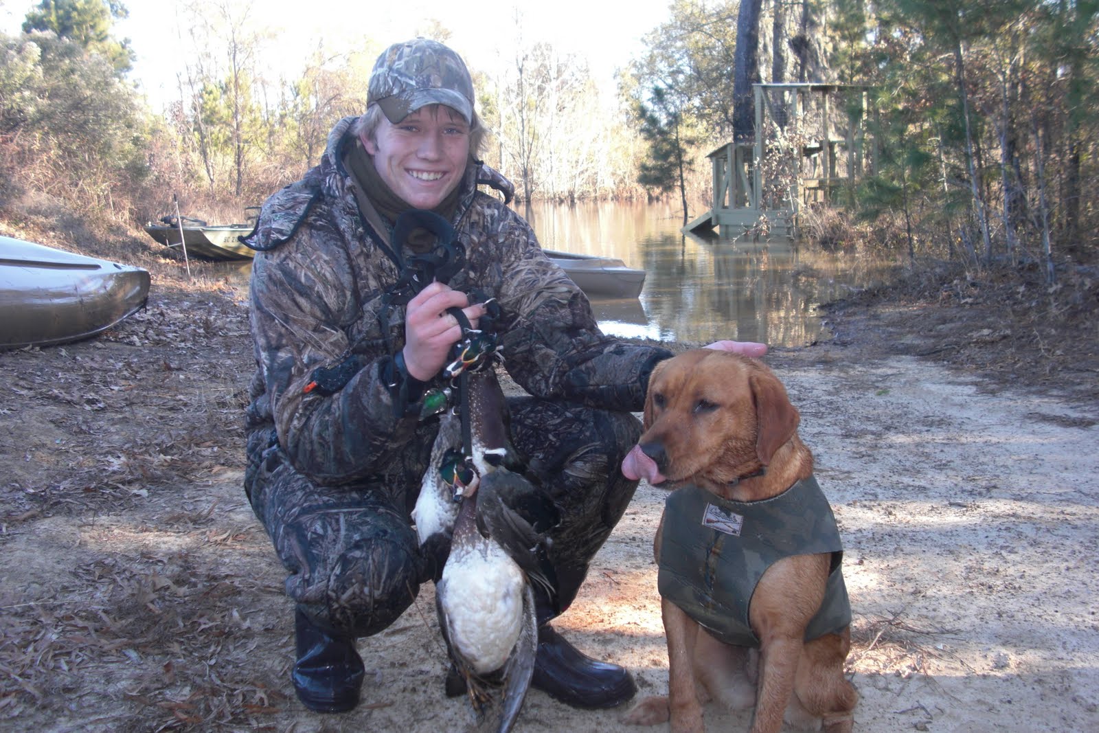 Lowcountry outdoors Rimini duck hunt in 18degree weather