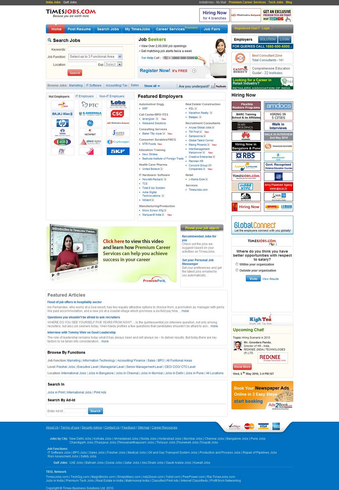 List of online jobs websites in india