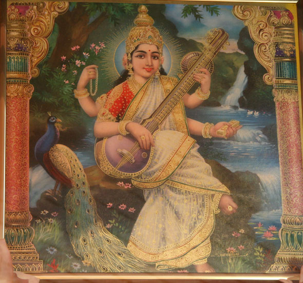 Dhyanam: Moola Nakshathram Day Saraswati Devi - Goddesses of Sixth day ...