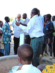 Dedicating the well in Malilika, 2009
