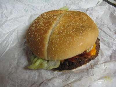 Burger King Smoky Cheddar Steakhouse XT top view