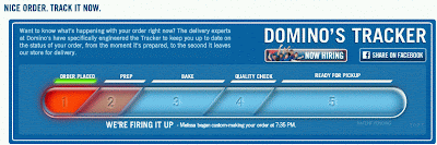 Domino's Pizza Status Tracker
