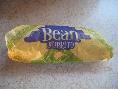 Taco Bell's Bean Burrito wrapped