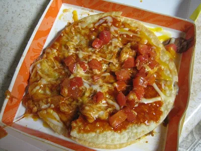 Taco Bell Mexican Pizza Top view