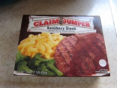 Claim Jumper's Salisbury Steak Dinner box