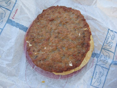 Burger King Sausage Biscuit inside