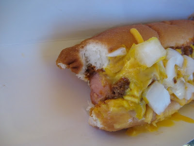 Sonic Footlong Quarter Pound Coney cross section