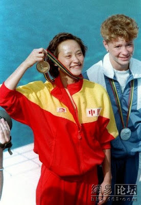 Barcelona 1992 - Gao Min, campeona en salto de trampolín
