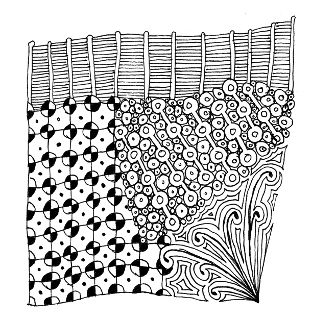 easy zentangle patterns