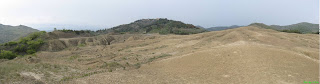 Muddy volcanoes panorama