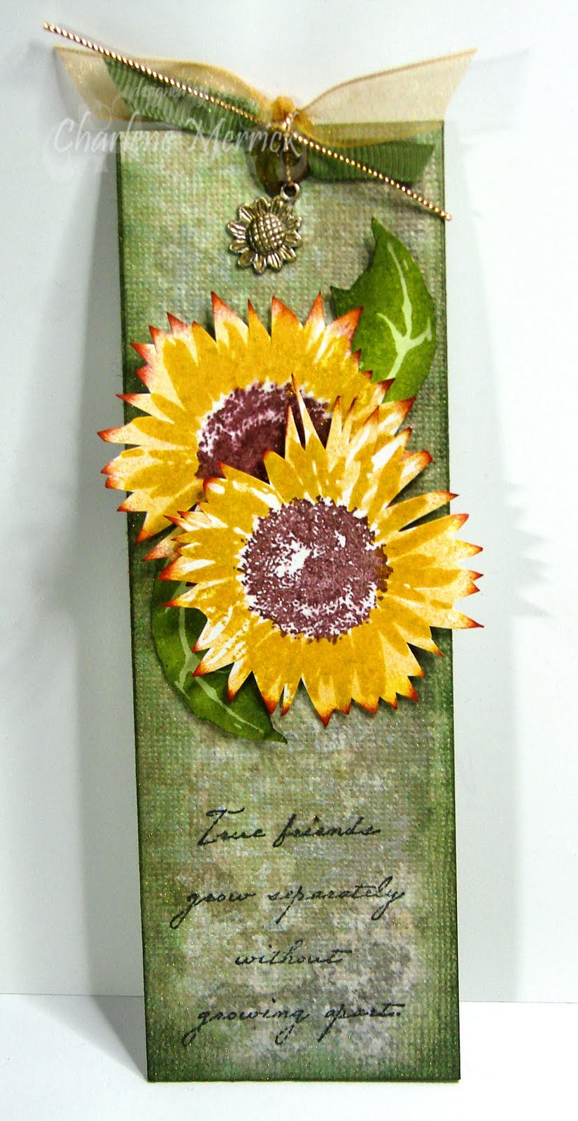 wheremmsgather: Sunflower Bookmark