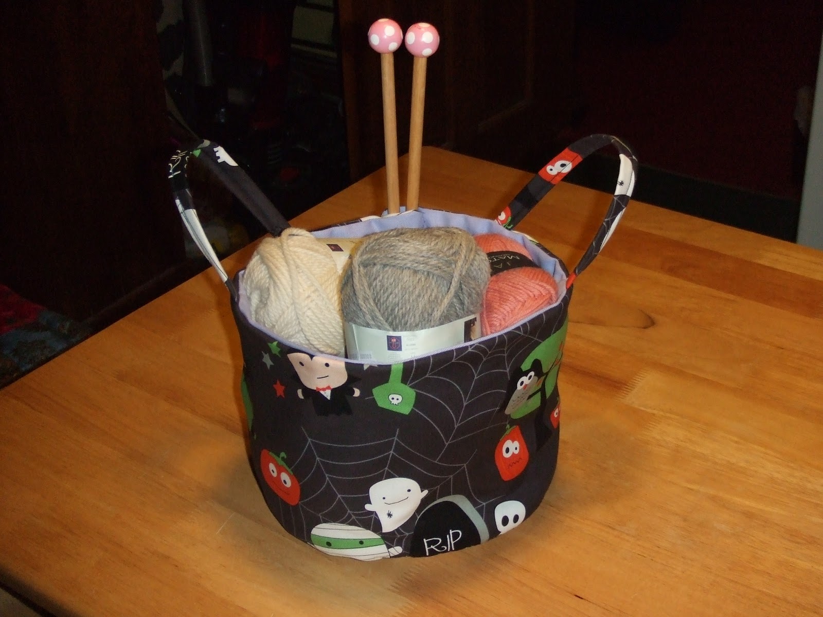 Crafting With Mel Halloween Fabric Hamper