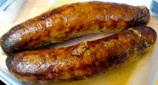 Tuscan sausages from Jonathan's, eaten at work