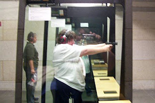 Sarah at Gun Range