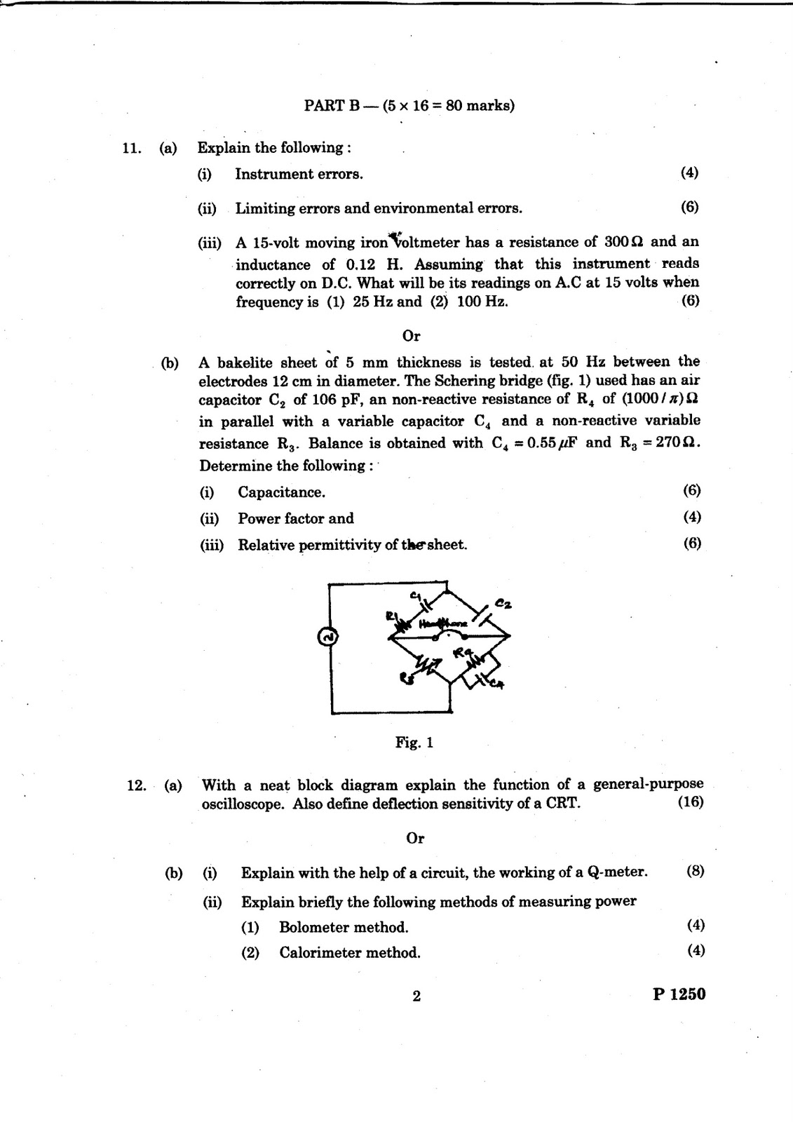 ANNA UNIVERSITY QUESTION BANK MEASUREMENT AND INSTRUMENTATION