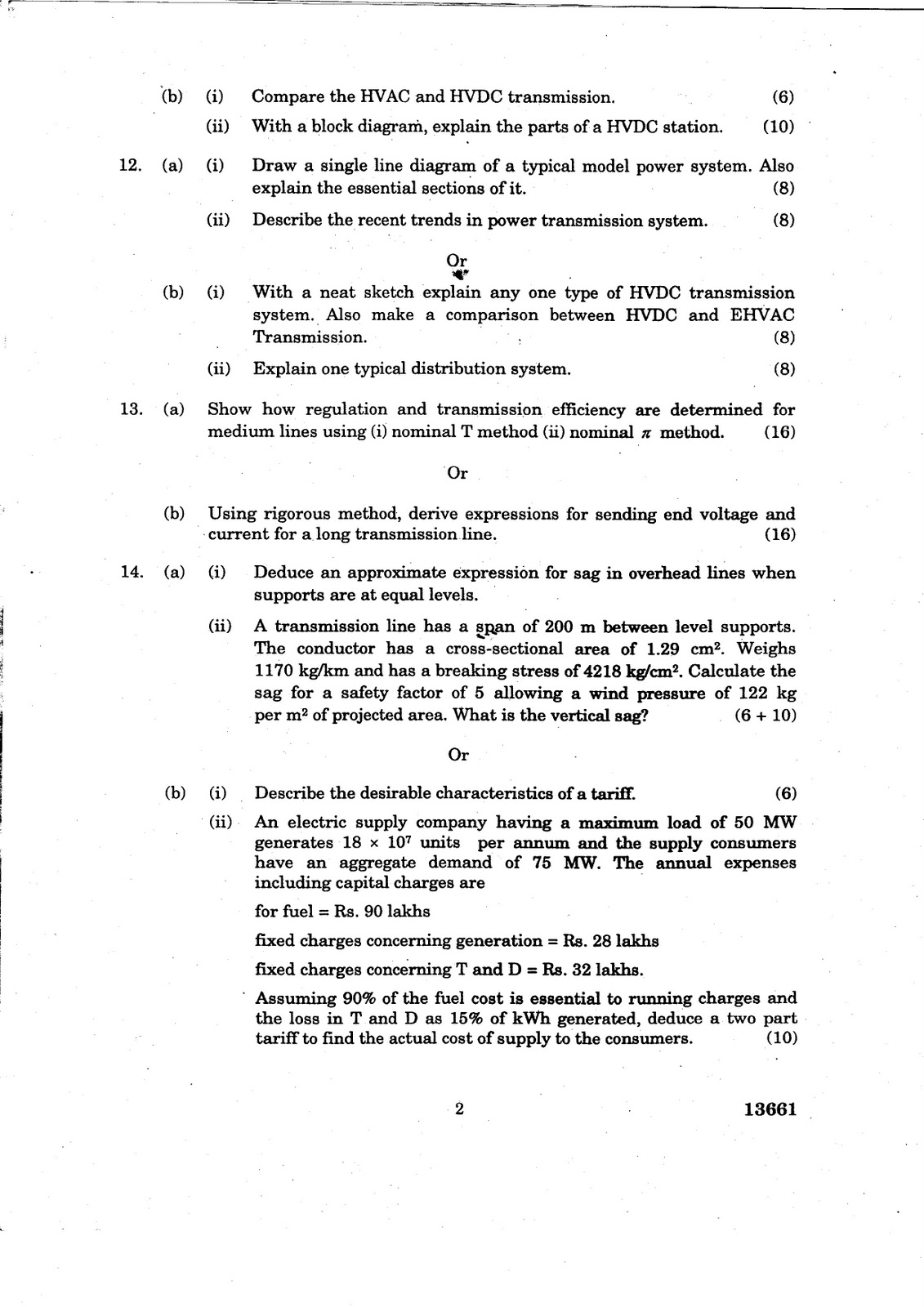 ANNA UNIVERSITY QUESTION BANK TRANSMISSION AND DISTRIBUTION