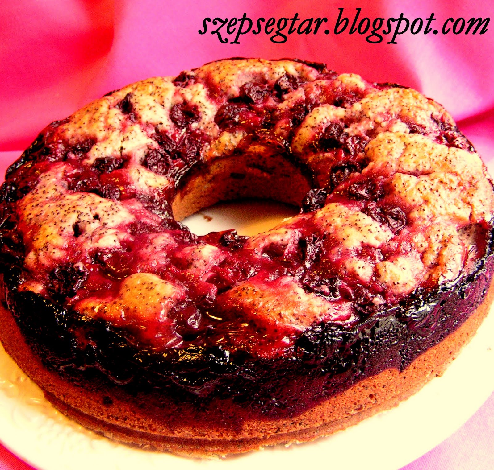 Szépségtár: Meggyes-mákos torta