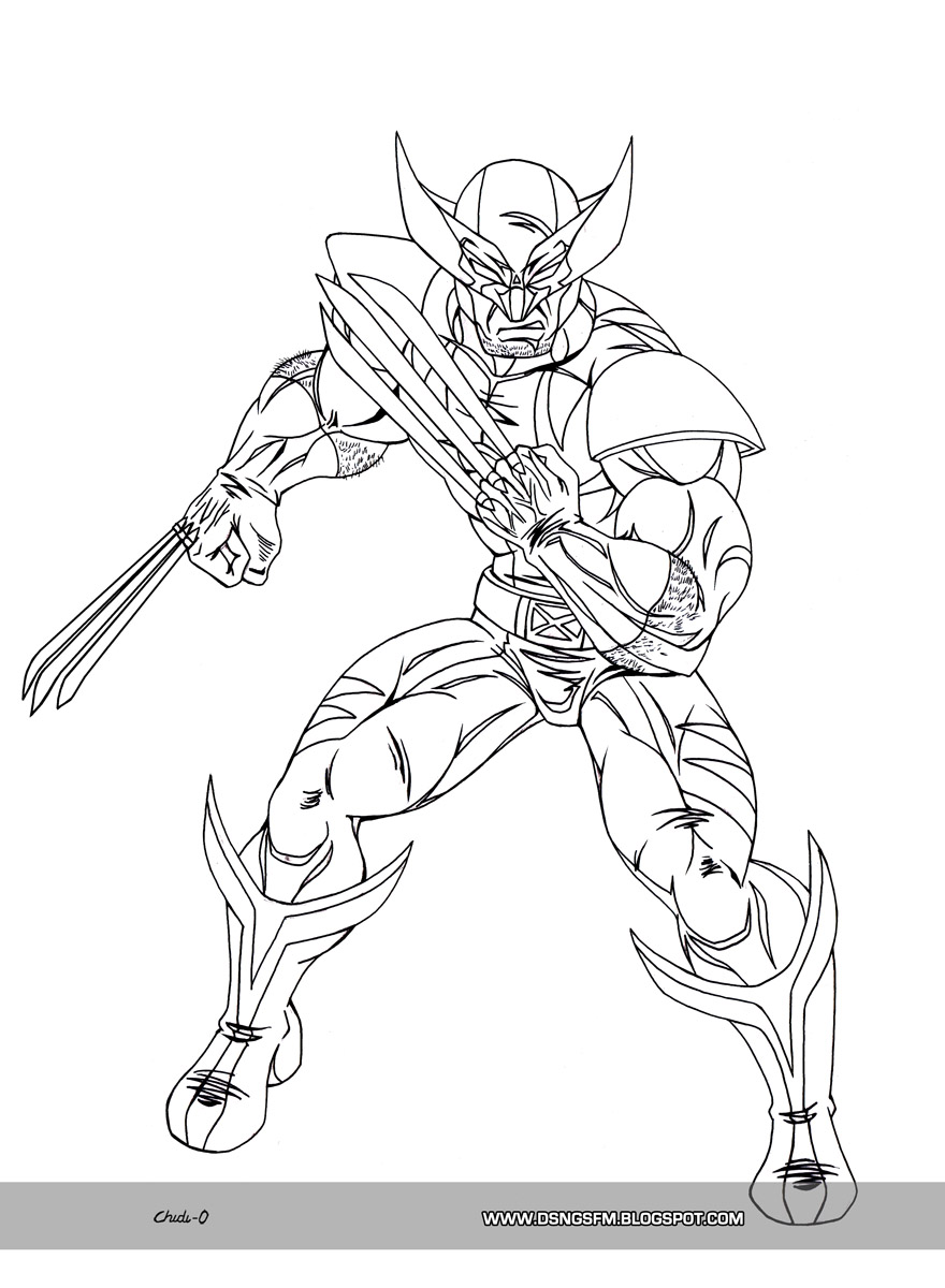 x man wolverine coloring pages - photo #38