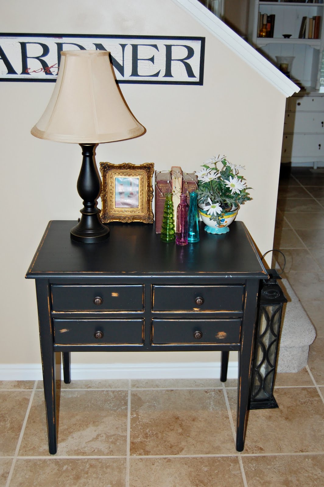 The Frosted Gardner Classic Black Side Table