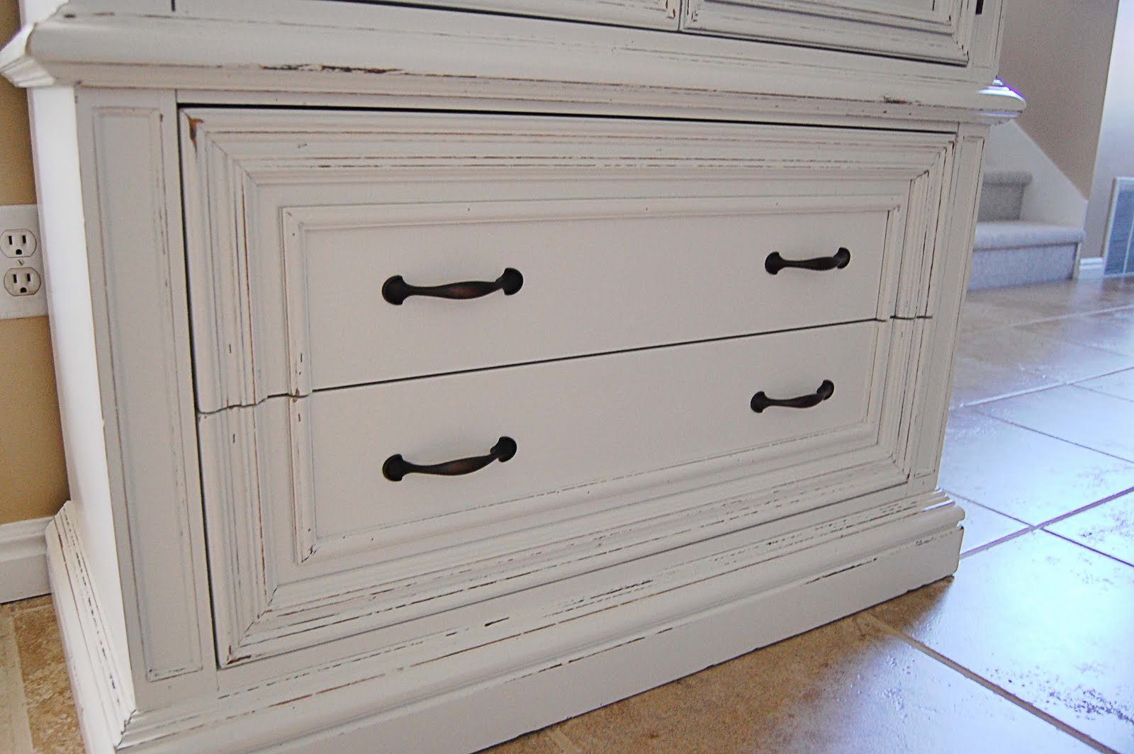 The Frosted Gardner The Edna Dresser Set Custom Refinish Before & After