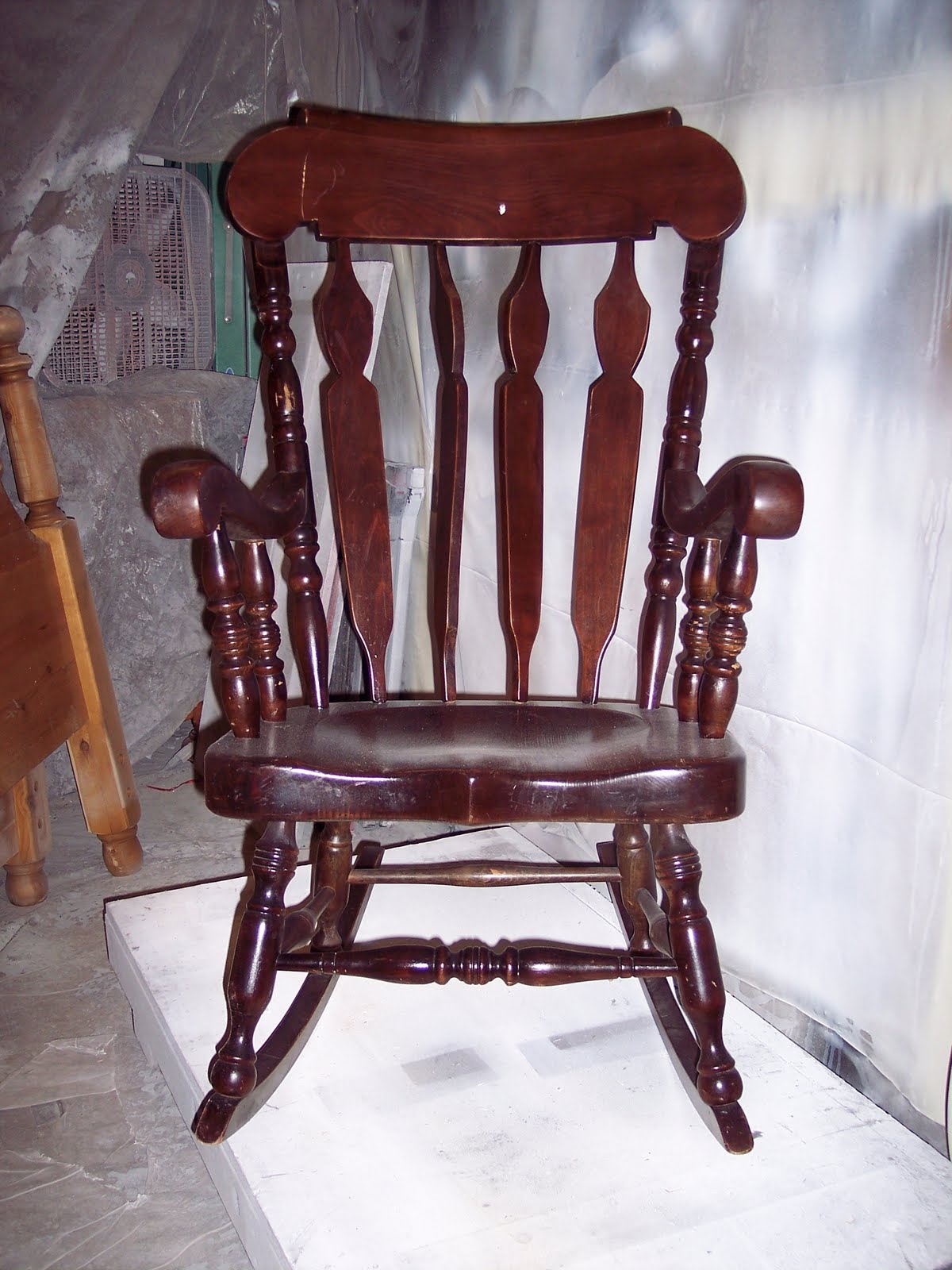 The Frosted Gardner A Grandfather's Rocking Chair Custom Refinish Before & After