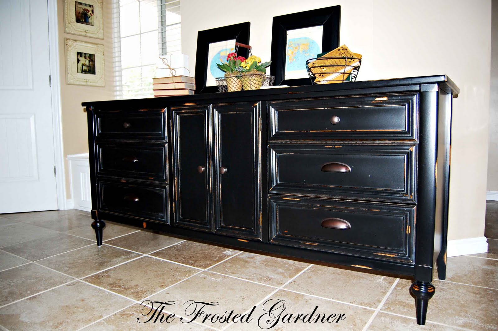 The Frosted Gardner The West Dresser Custom Refinish Before & After