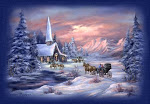 Snowy Church Scene