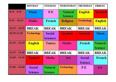 ESO 2 A Timetable