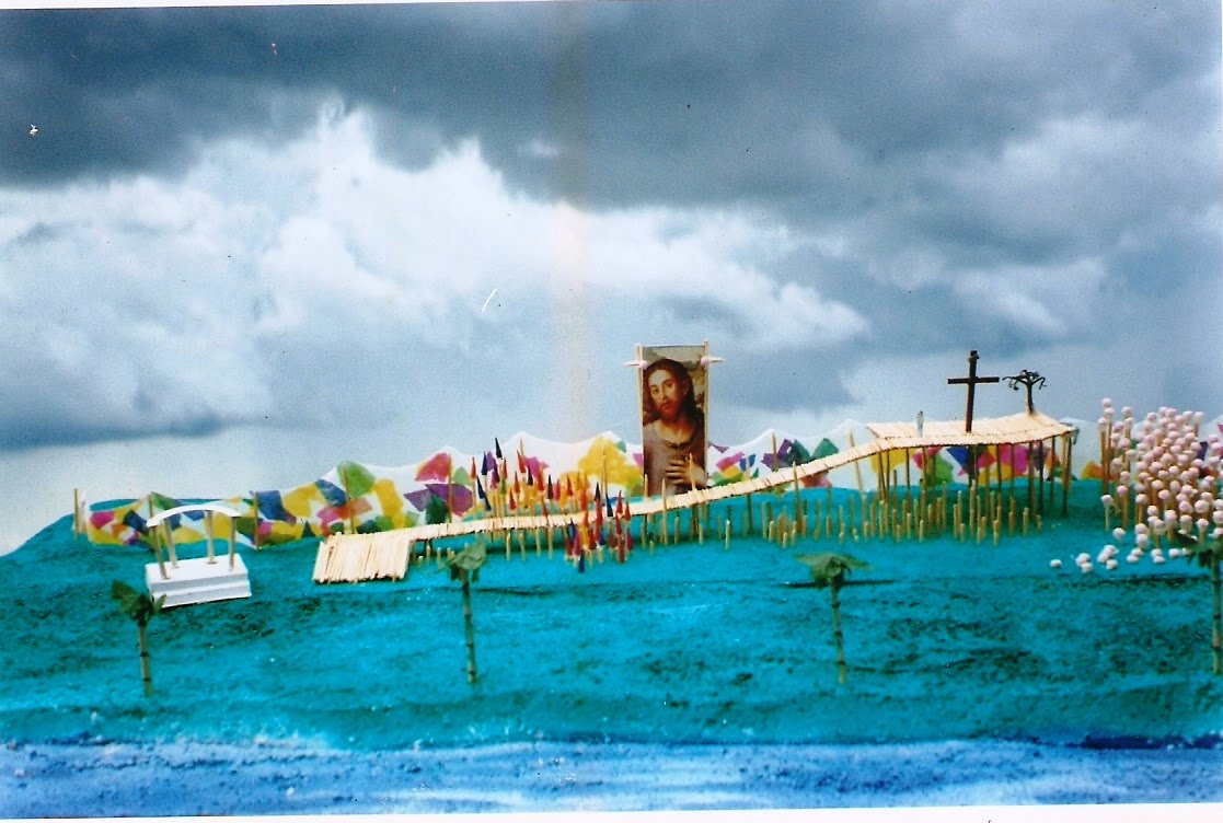 maquete, cenario paixao de cristo