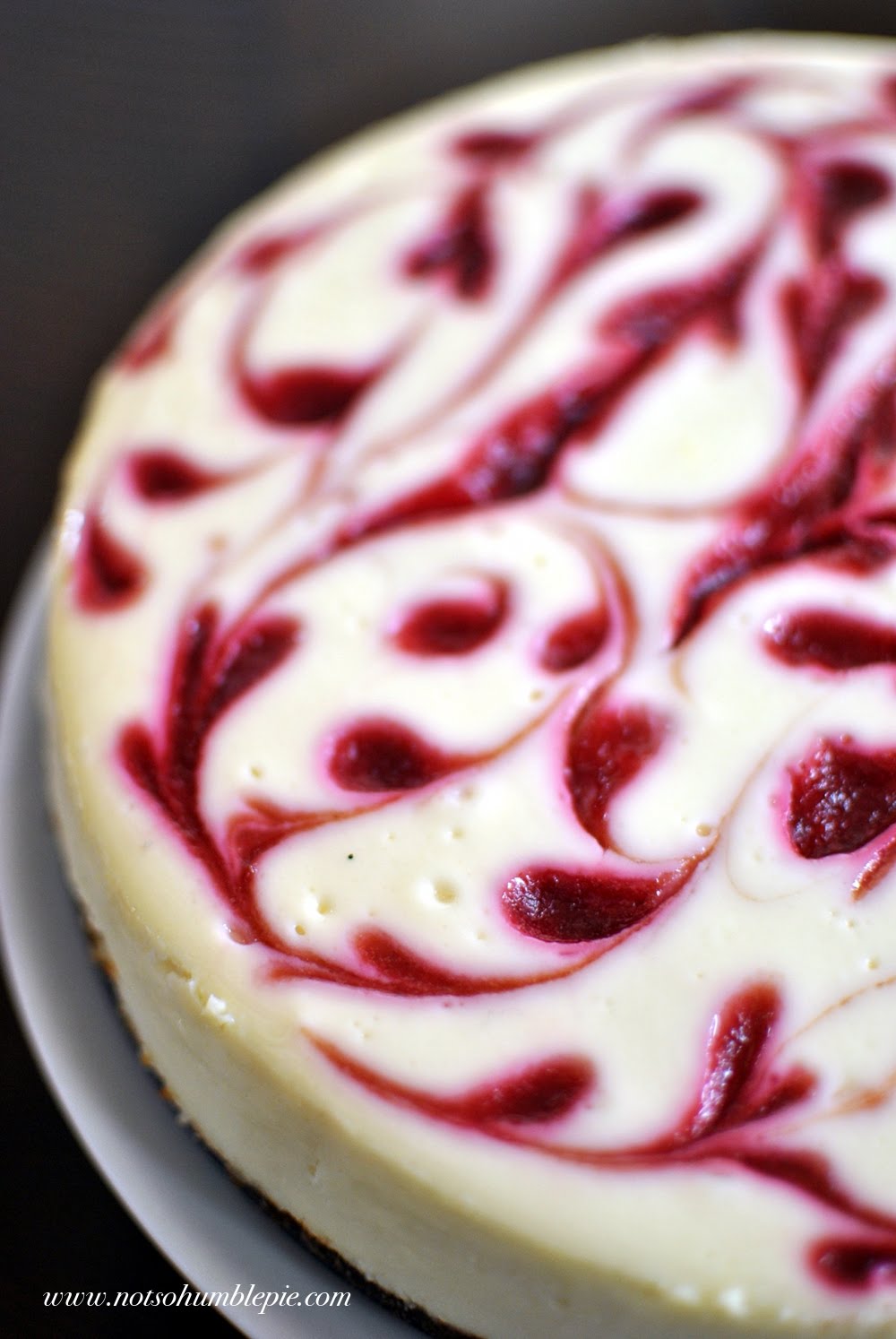 Not So Humble Pie Raspberry Swirl Cheesecake