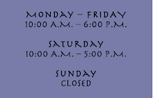 STORE HOURS