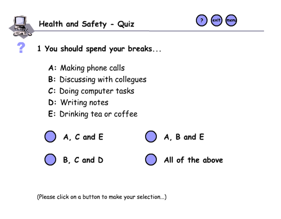 Forever is never (5) Health & Safety quiz