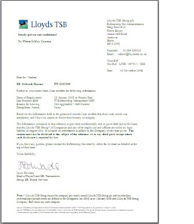 lloyds tsb bank reference letter lloyds tsb bank reference letter