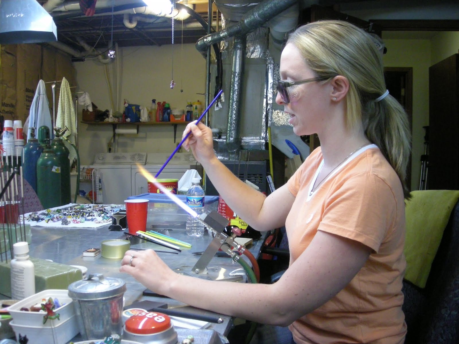 Lfjewelrydesigns my 1st glass bead making class 