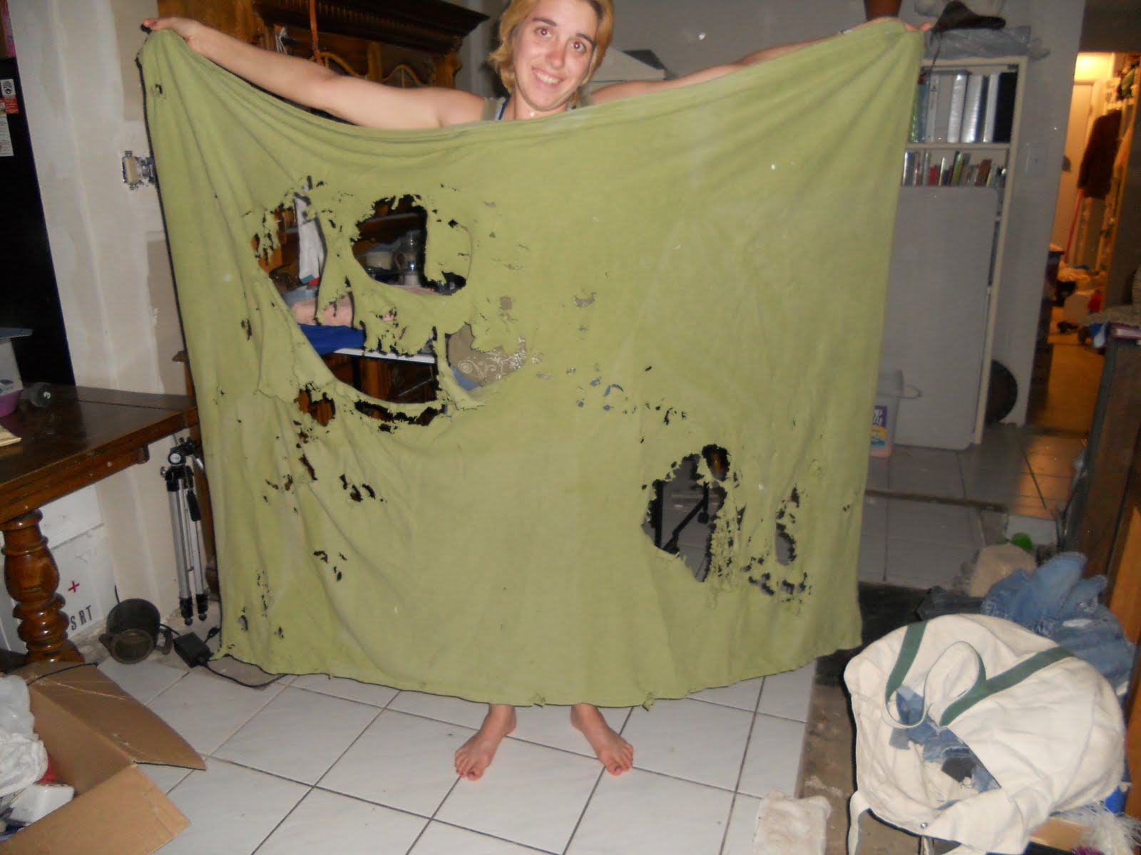 When I Walk In The Door Holes in a Blanket