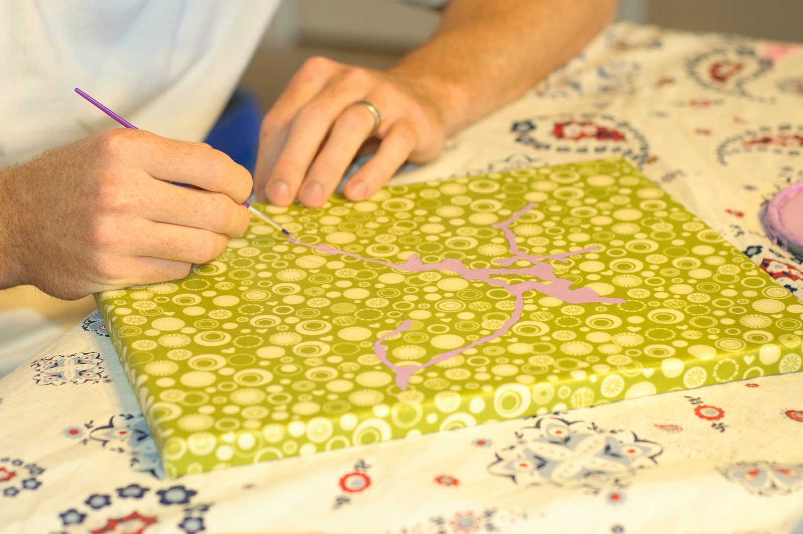 Frankly Speaking Too iLoveToCreate Decoupaged Fabric Canvases