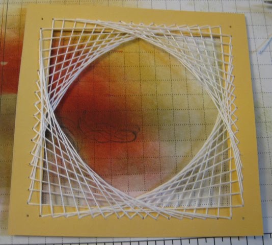 Stamp-n-Design: String Art Yellow Rose