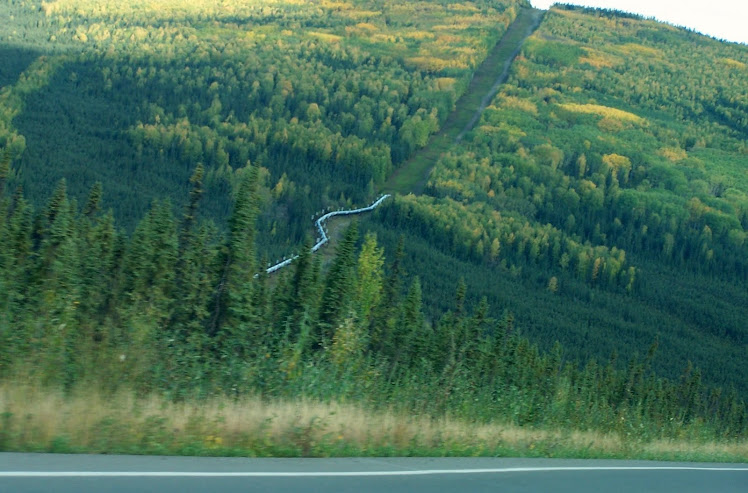 Pipeline Crossing Alaska