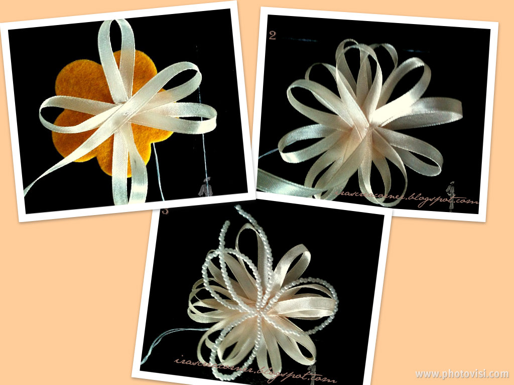 Ira's Crea Corner: Tutorial bloem van lint - Ribbon flower tutorial