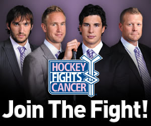 NHL Hockey Fights Cancer Web link to the NHL Shop.