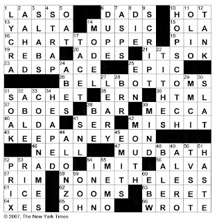 The New York Times Crossword in Gothic: May 2007